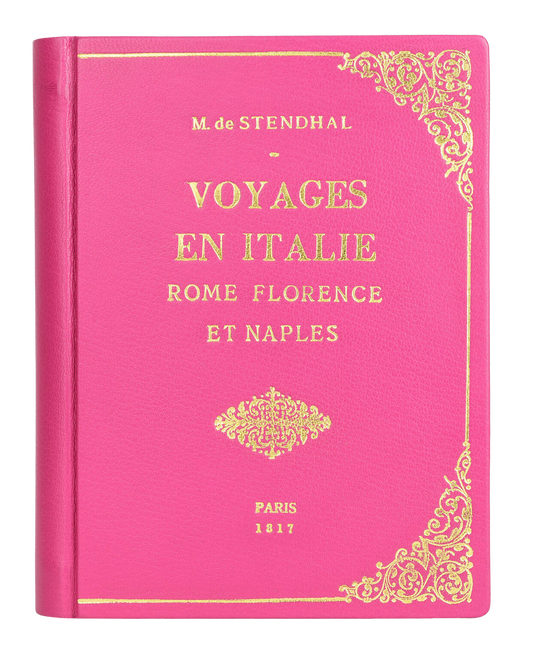 Voyages en Italie - leather Book Clutch