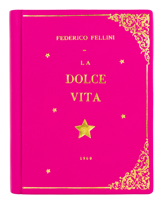 La Dolce Vita - leather Book Clutch