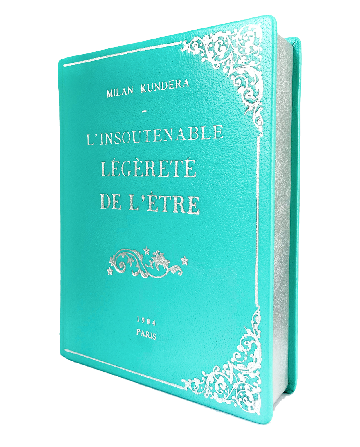 The Unbearable Lightness of Being - leather Book Clutch