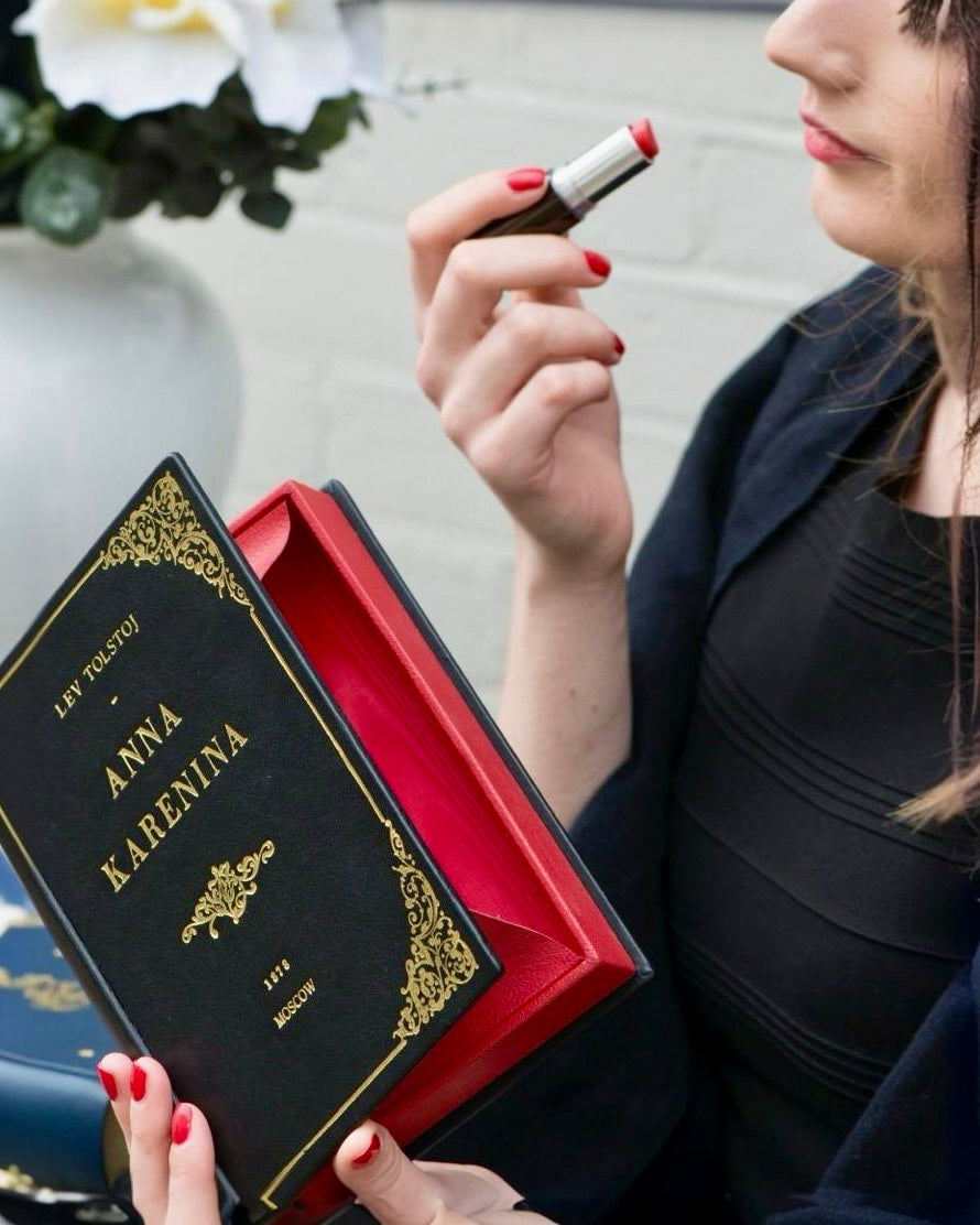 Anna Karenina - leather Book Clutch