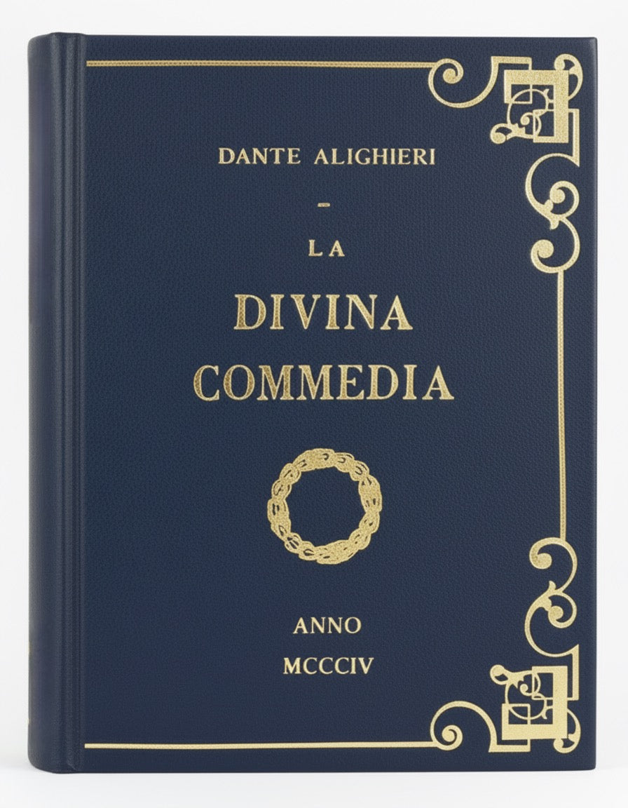 La Divina Commedia - leather Book Clutch