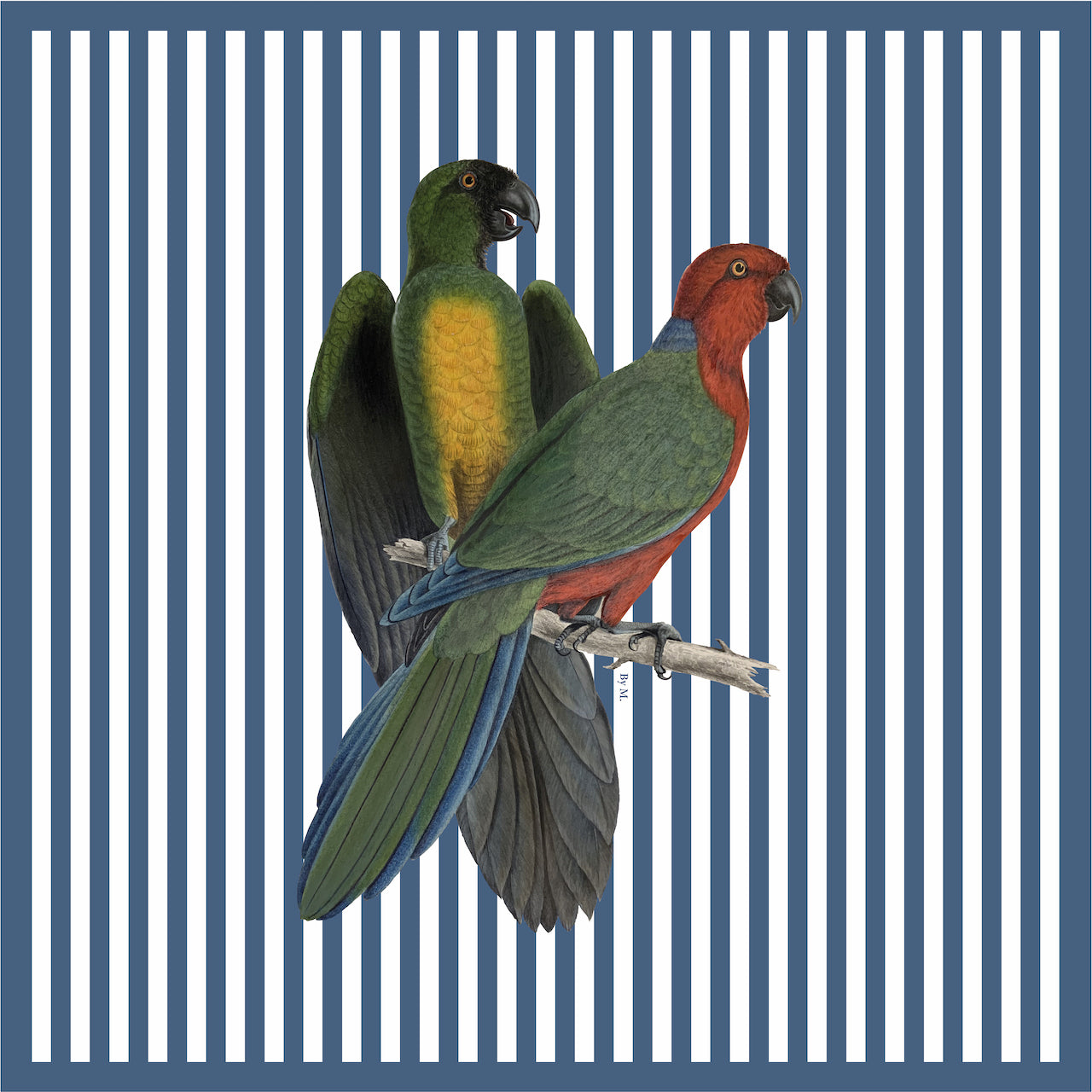 The Parrots Cotton Handkerchief