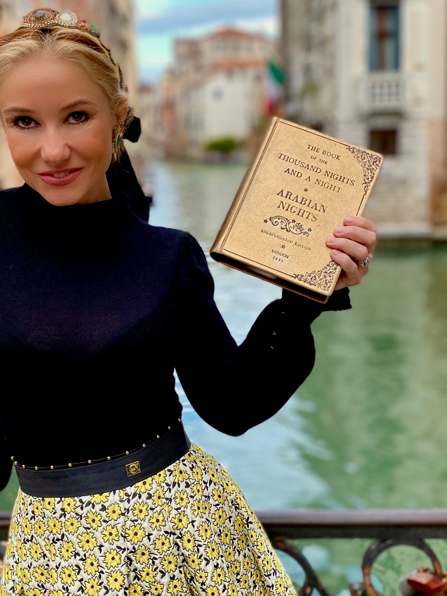 Arabian Nights - leather Book Clutch