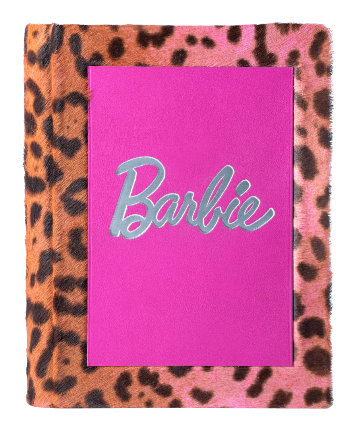 Barbie Safari - Calf Hair leopard print  leather Book Clutch