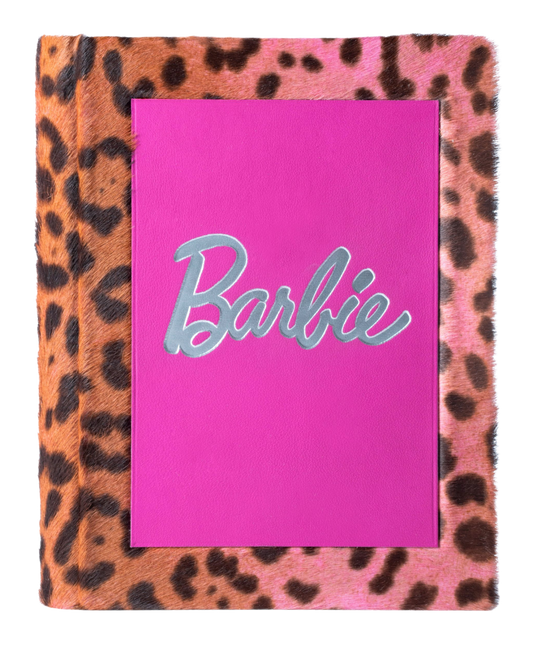 Barbie Safari - Calf Hair leopard print  leather Book Clutch