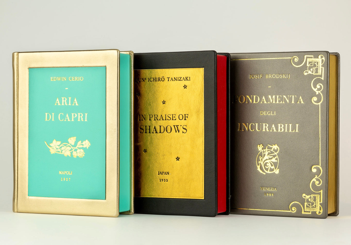 Aria di Capri - leather Book Clutch