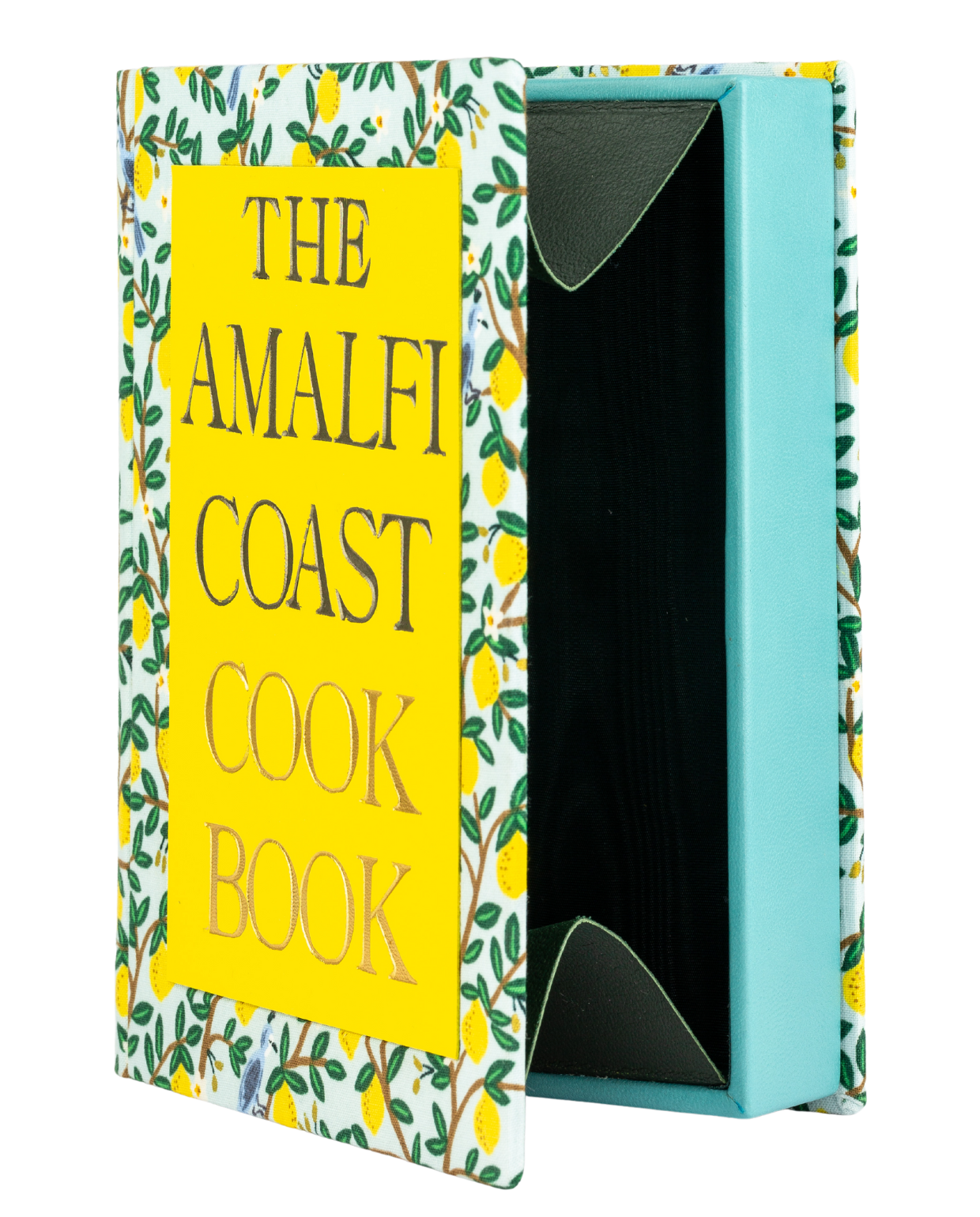 Amalfi Coast Cook Book -  leather Book Clutch