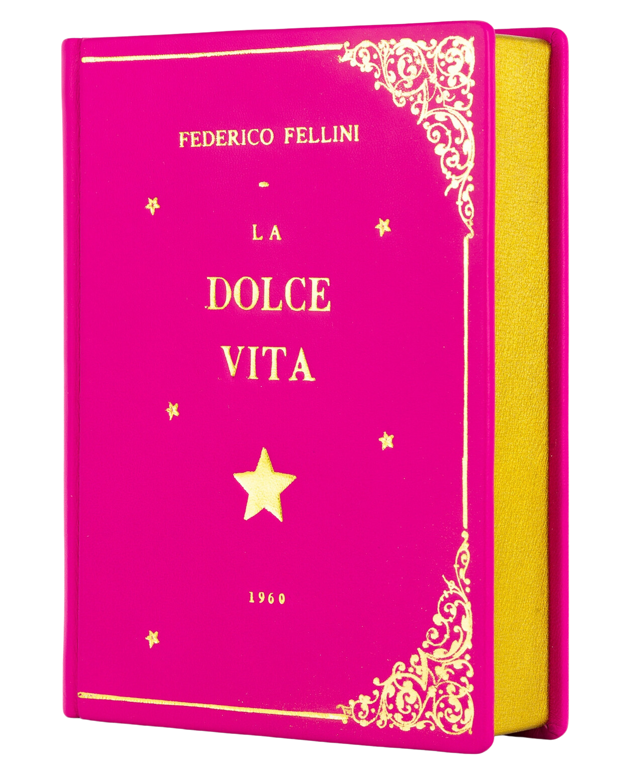 La Dolce Vita - leather Book Clutch