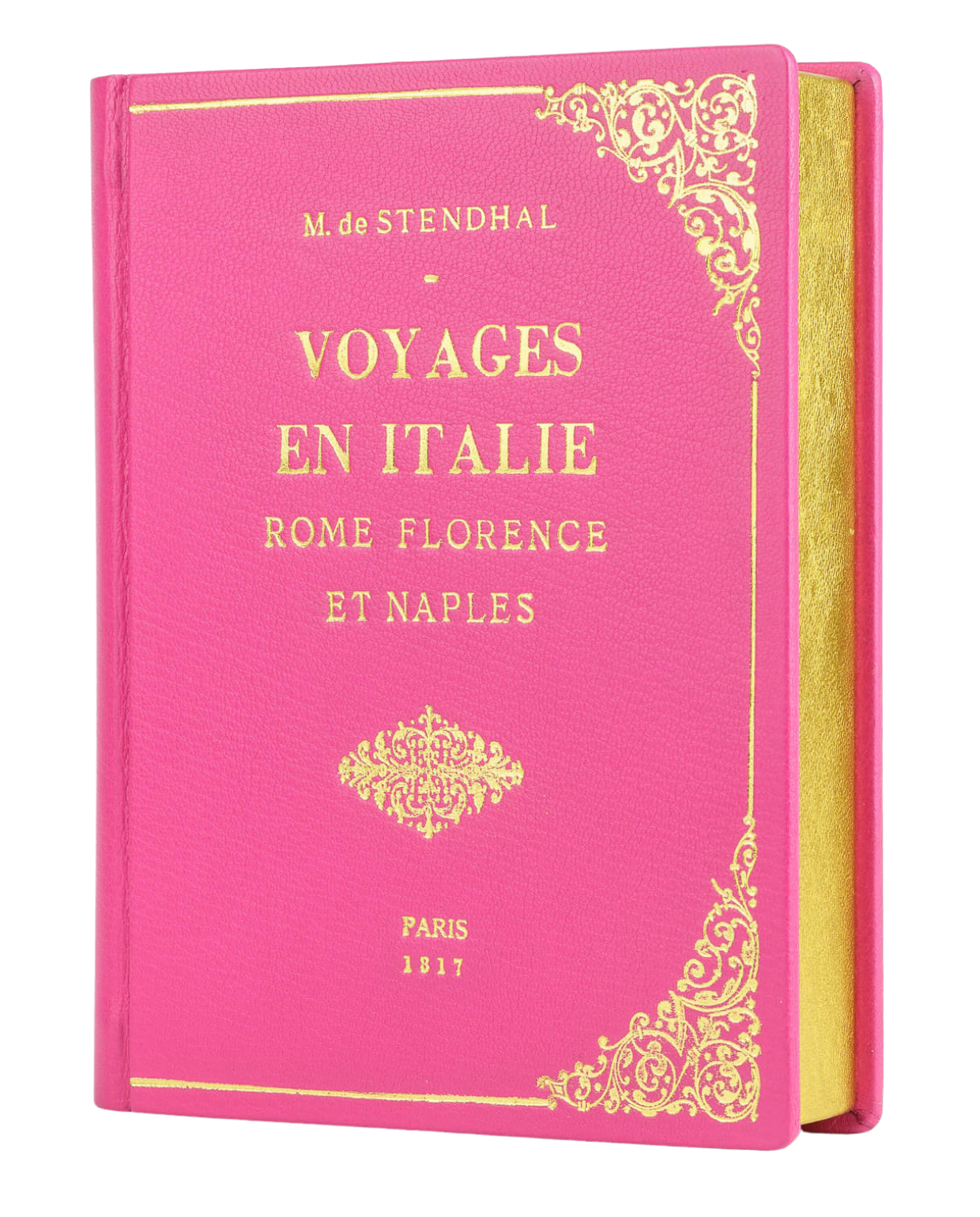 Voyages en Italie - leather Book Clutch