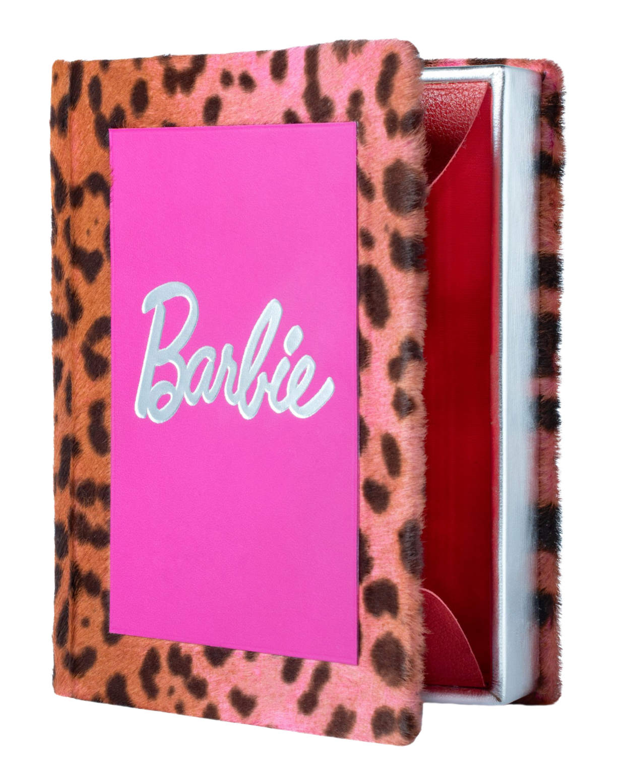 Barbie Safari - Calf Hair leopard print  leather Book Clutch