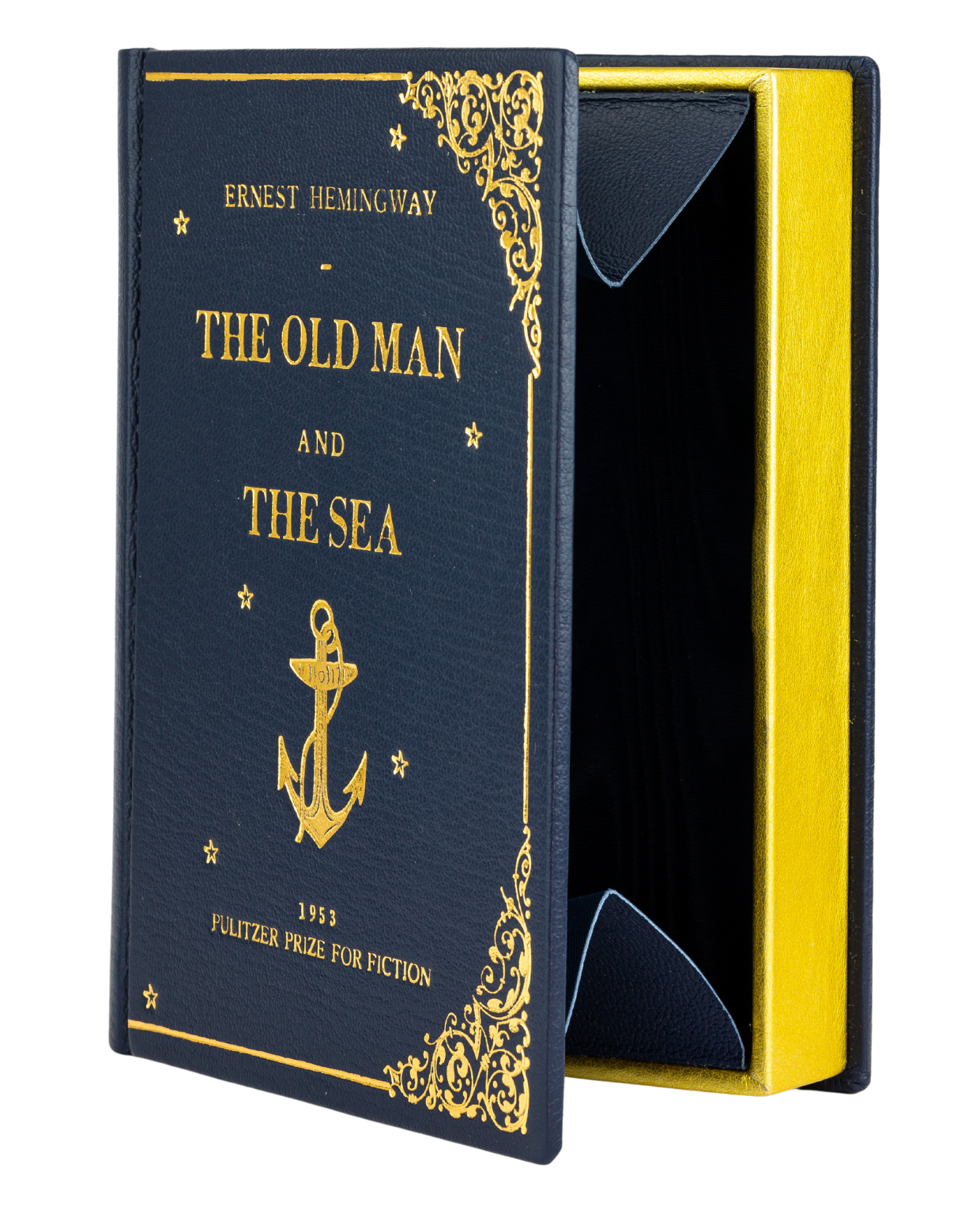 The Old Man And The Sea - leather Book Clutch