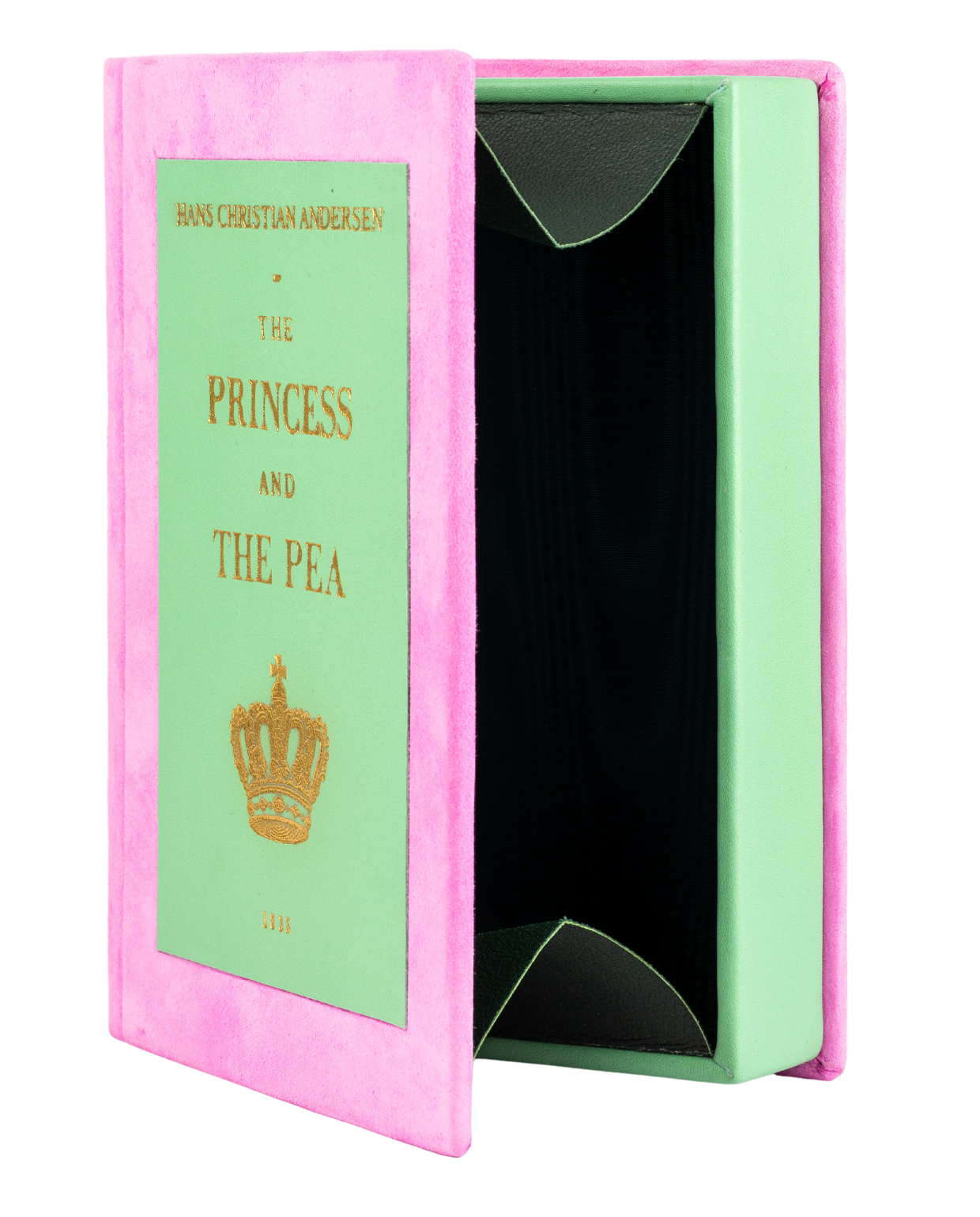 The Princess and The Pea - leather Book Clutch