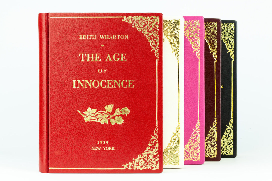 The Age of Innocence - leather Book Clutch