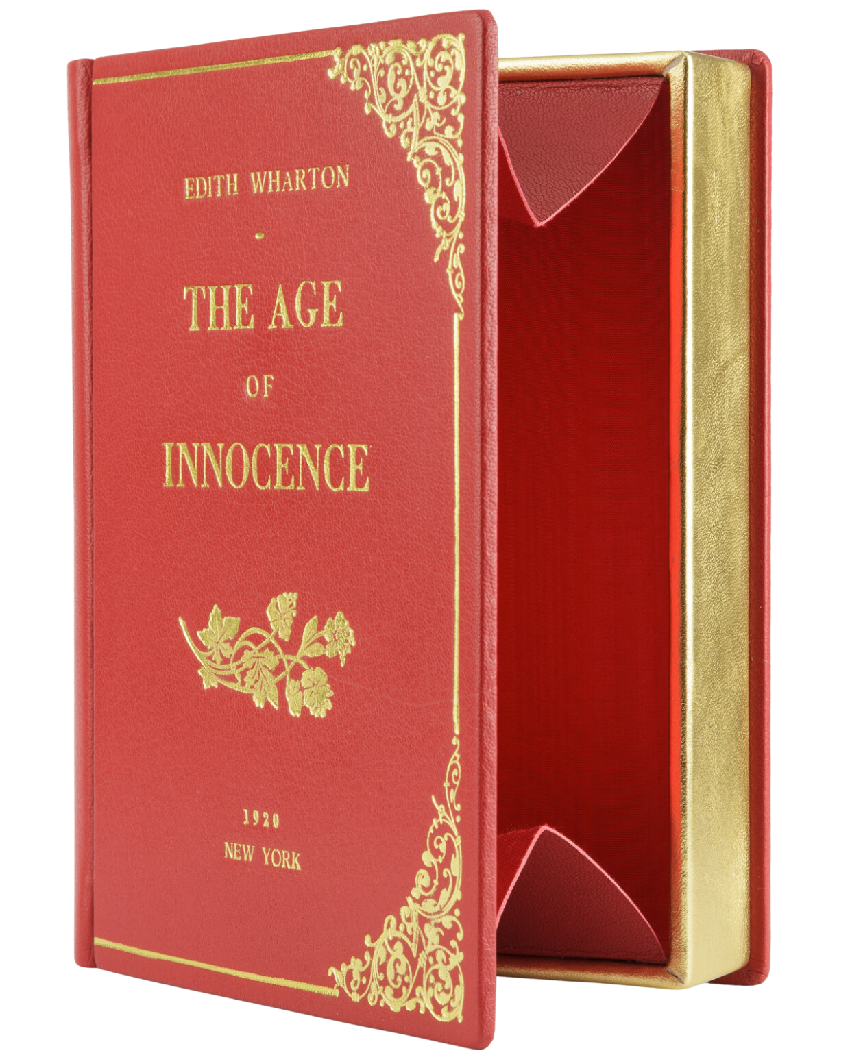 The Age of Innocence - leather Book Clutch