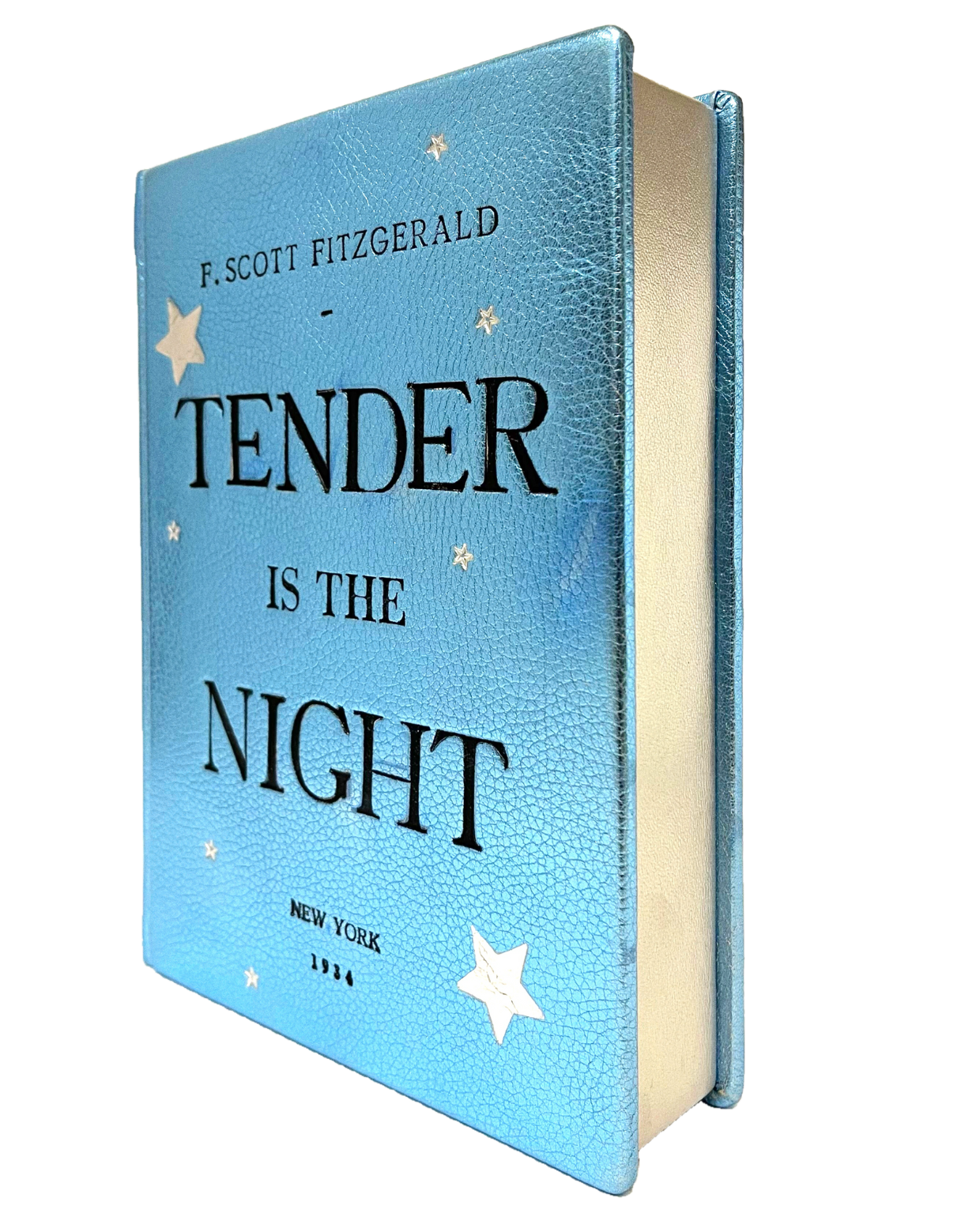 Tender is The Night - leather Book Clutch