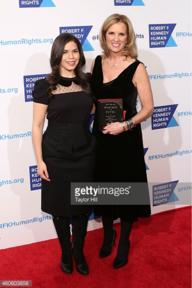 Kerry kennedy has a book-clutch-bag designed by Maria Marigliano Caracciolo of By M. Design