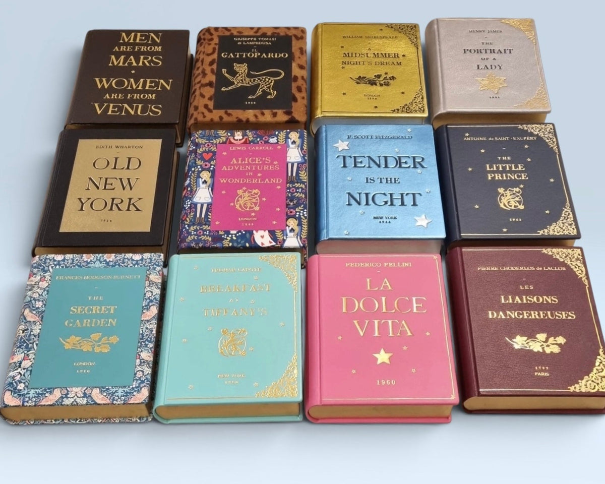 by m book clutches in leather fashion library shop
