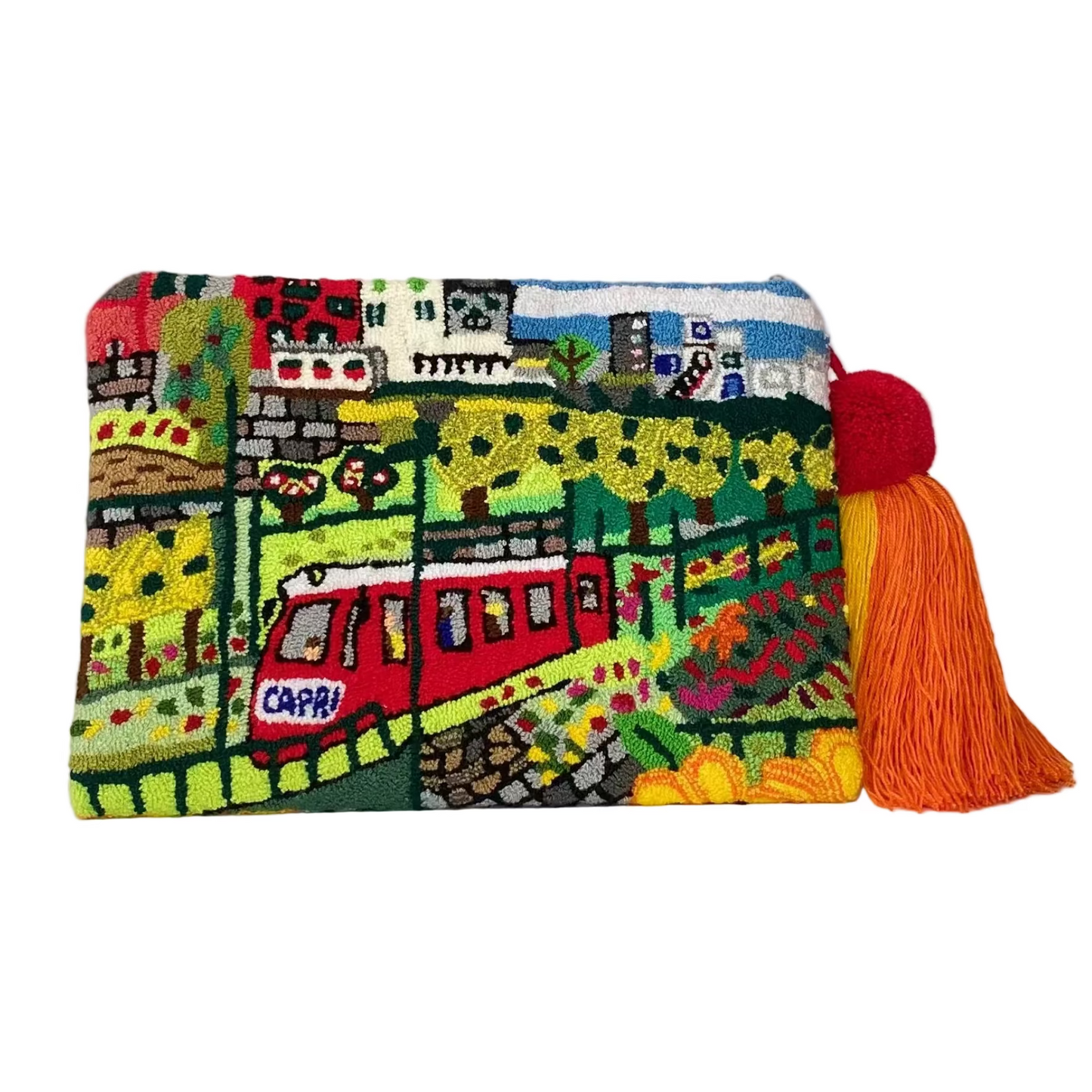 La Funicolare di Capri Woven Clutch