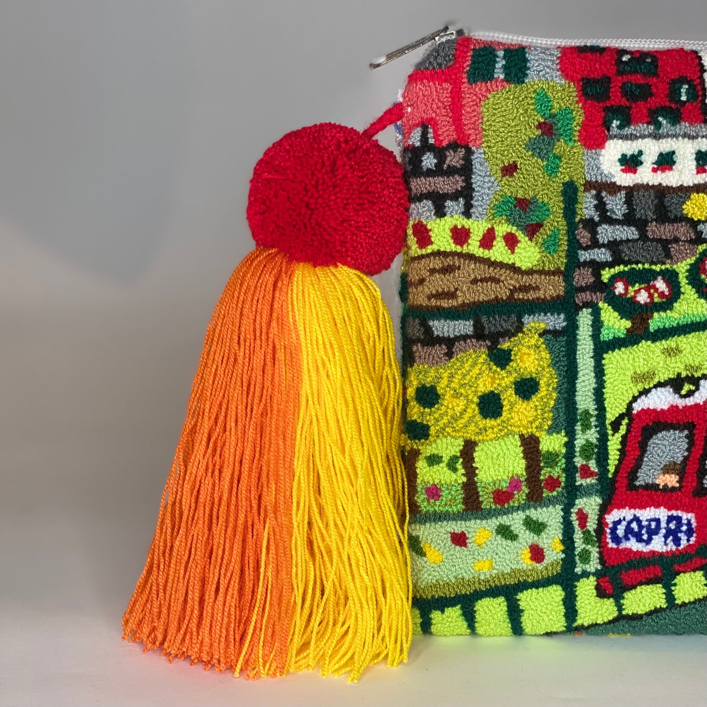 La Funicolare di Capri Woven Clutch