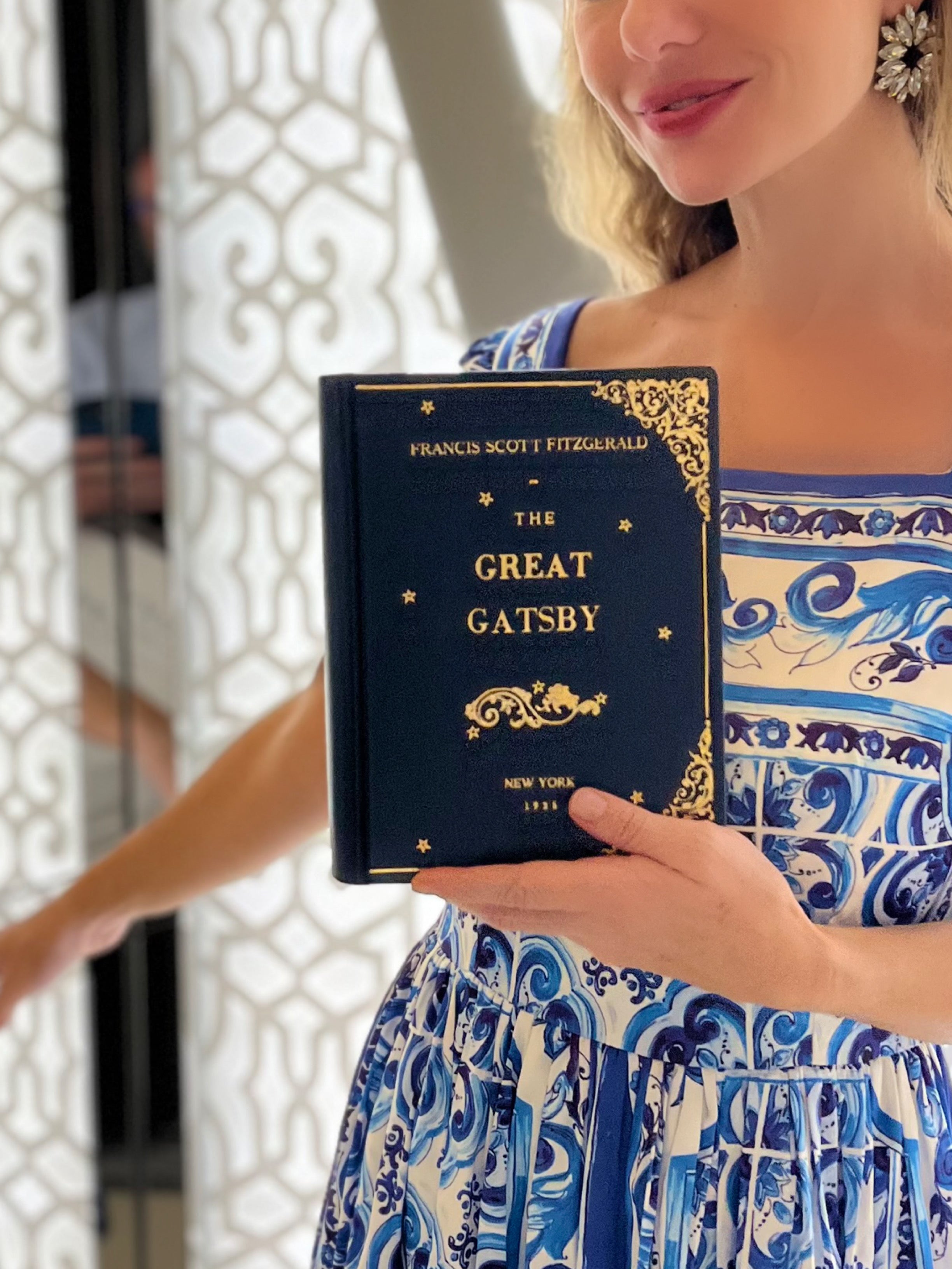 The Great Gatsby - leather Book Clutch – By M. Bags