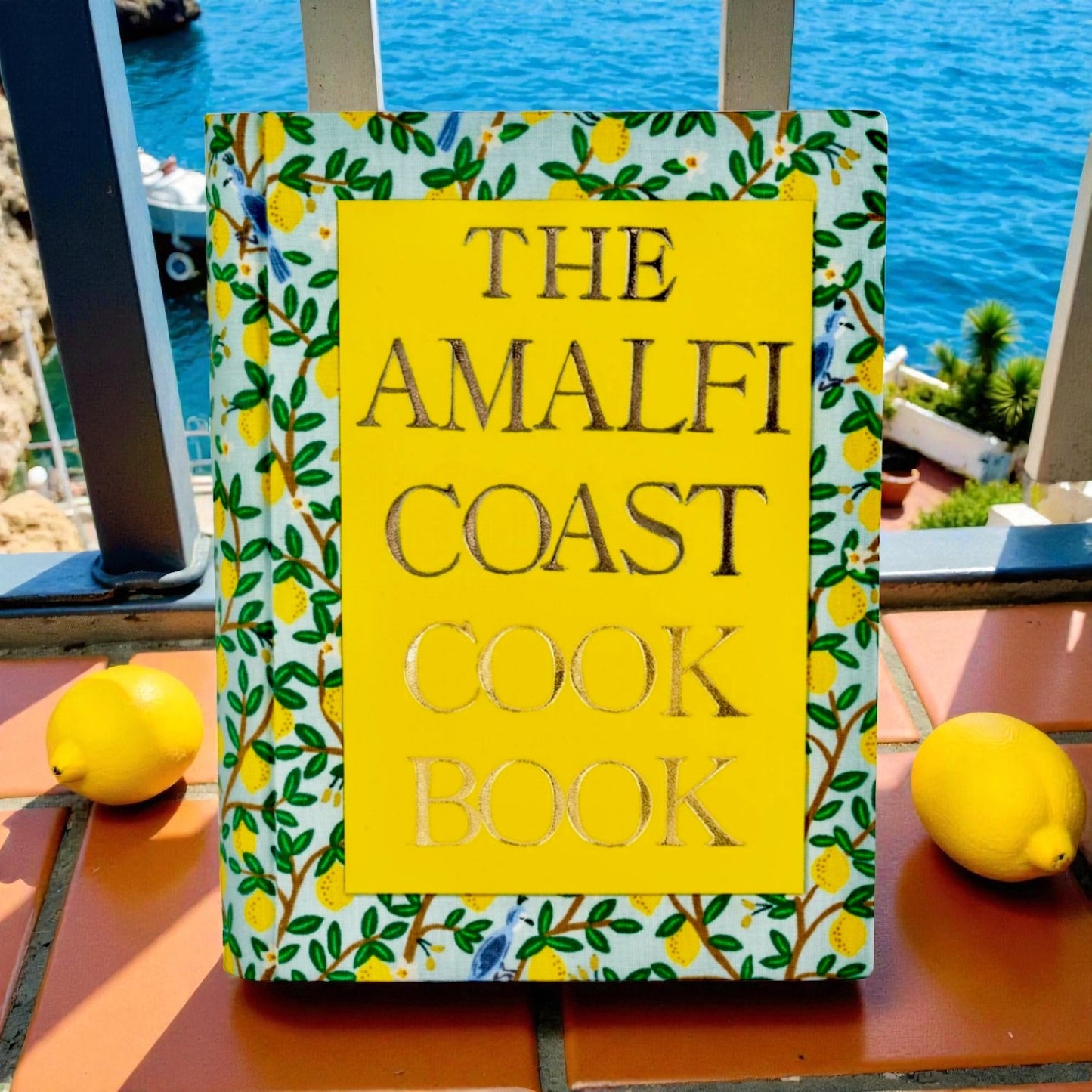 Amalfi Coast Cook Book -  leather Book Clutch