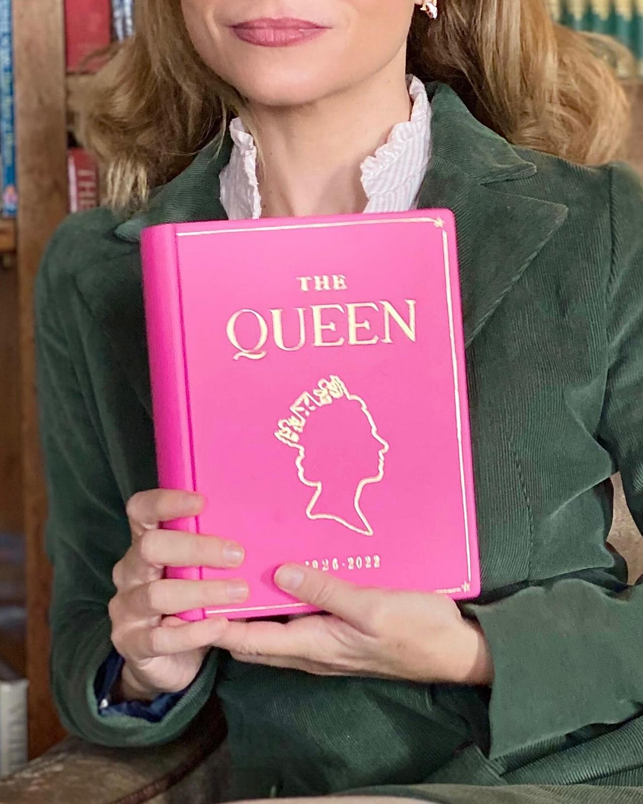 The Queen - leather Book Clutch