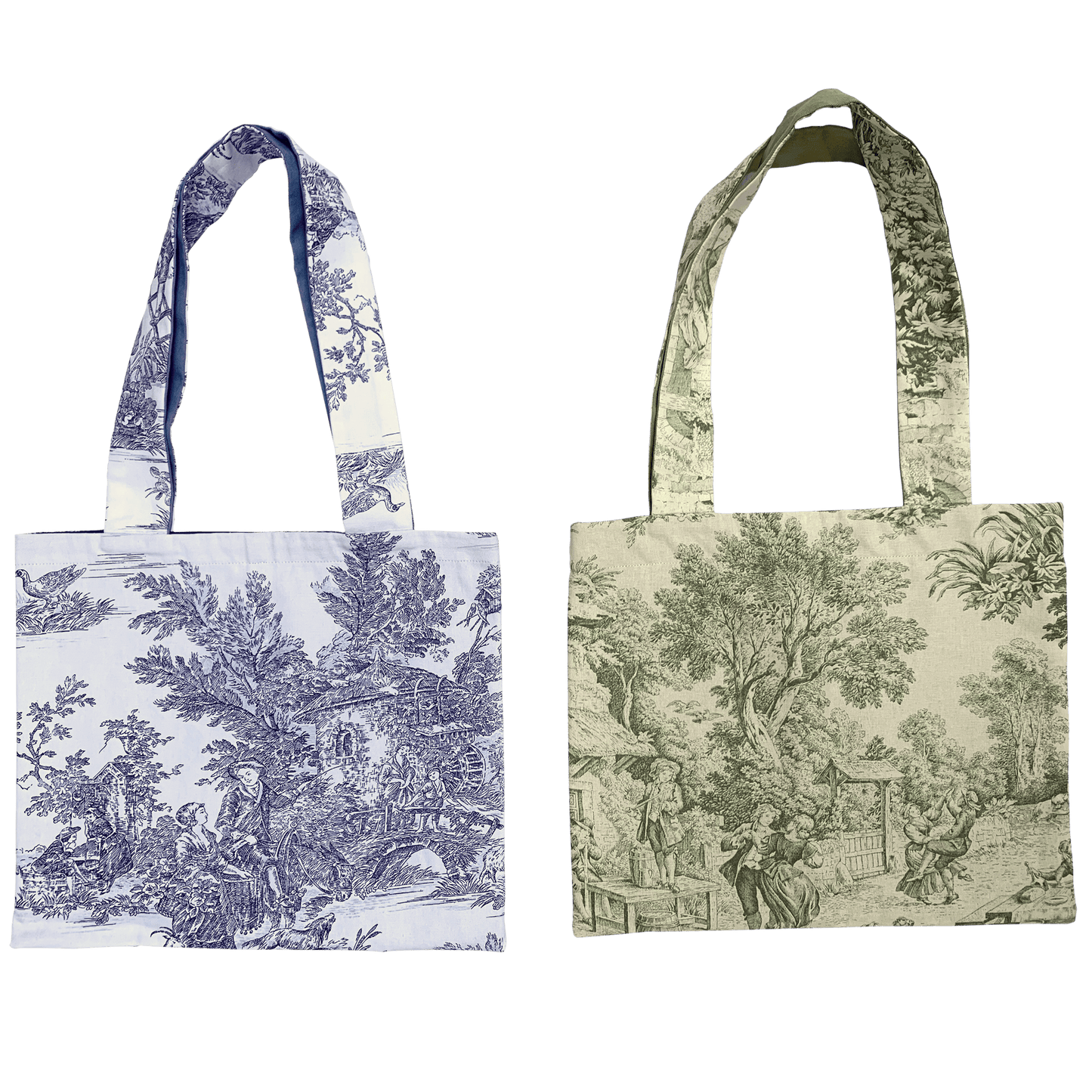 Toile de Jouy Tote Bag