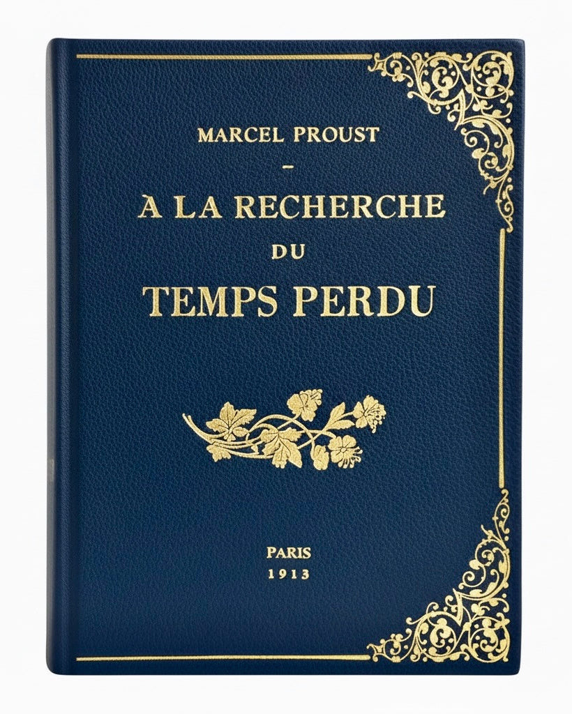 À la Recherche du Temps Perdu - leather Book Clutch – By M. Bags