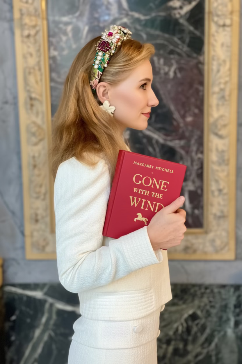 Gone with the Wind - leather Book Clutch