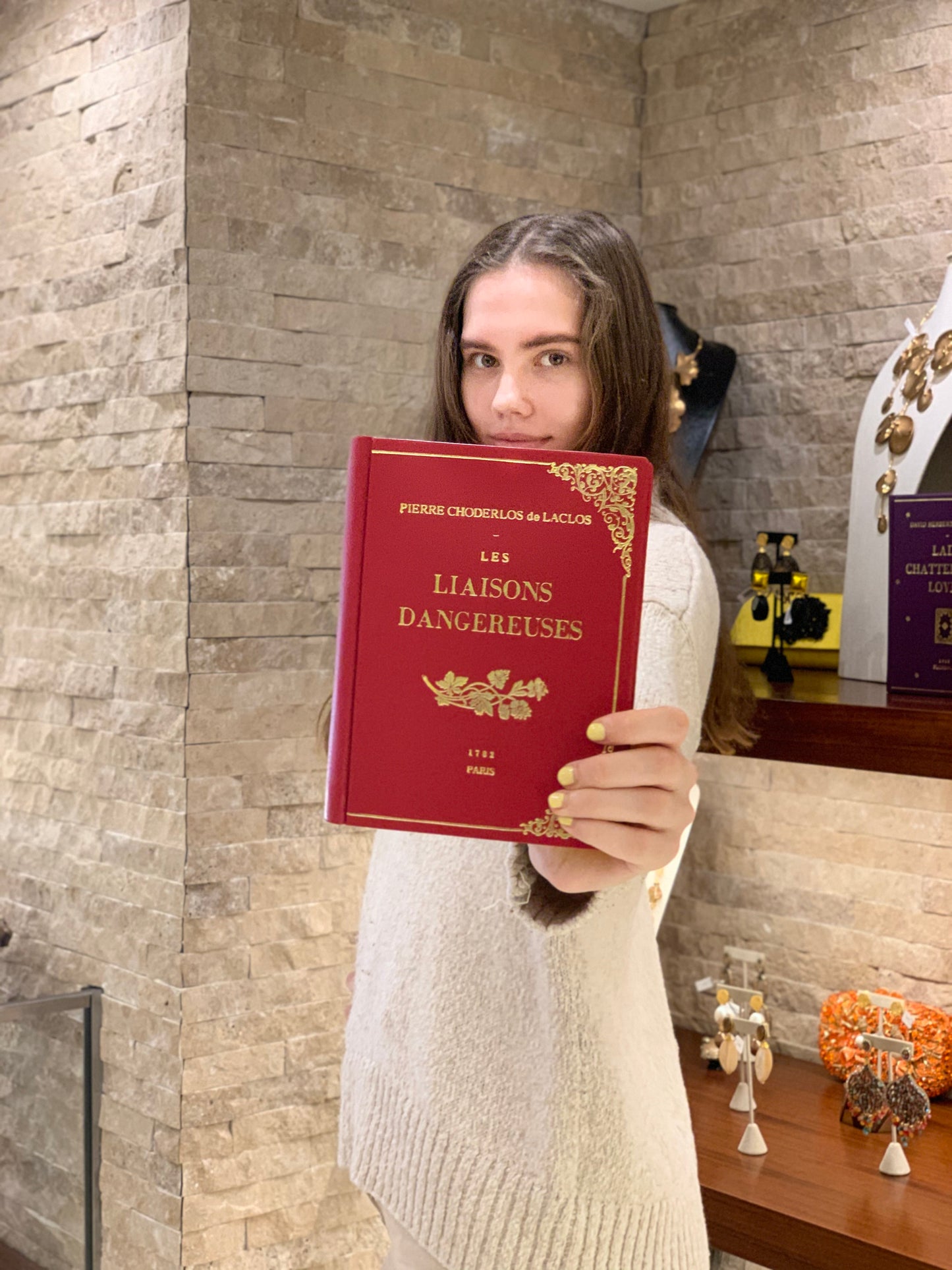 Les Liaisons Dangereuses - leather Book Clutch