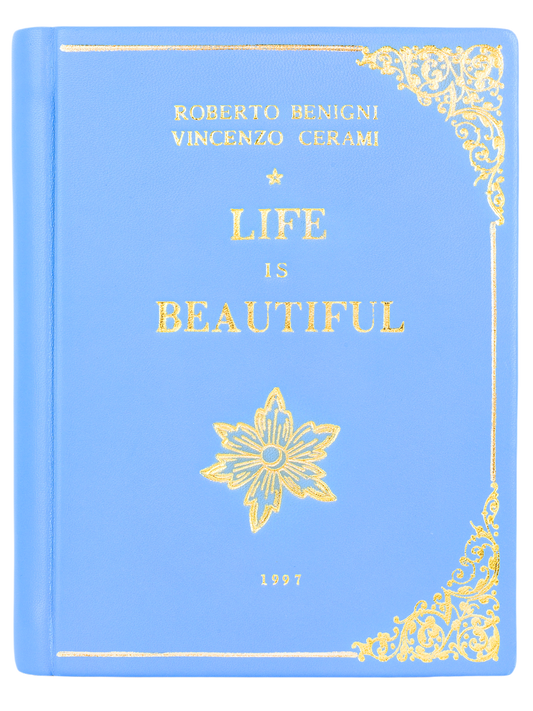 La Vita è Bella - leather Book Clutch