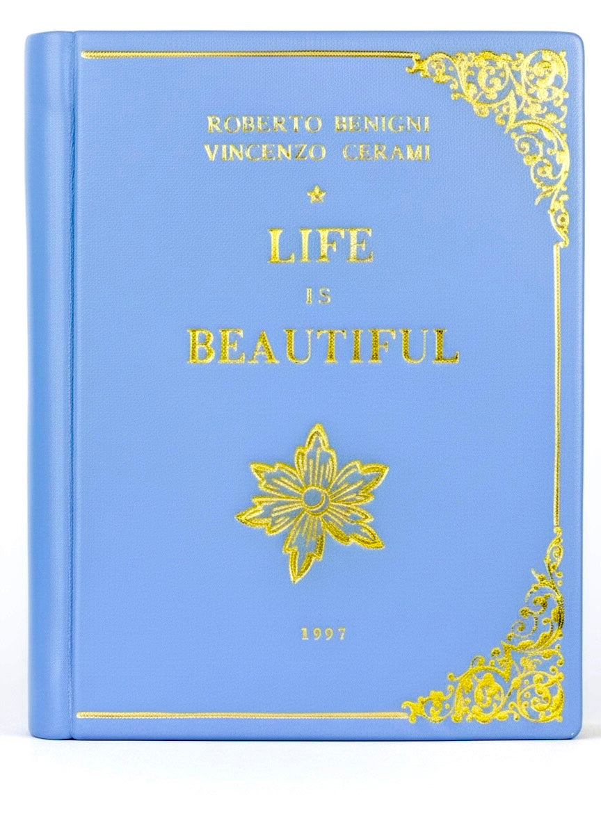 La Vita è Bella - leather Book Clutch