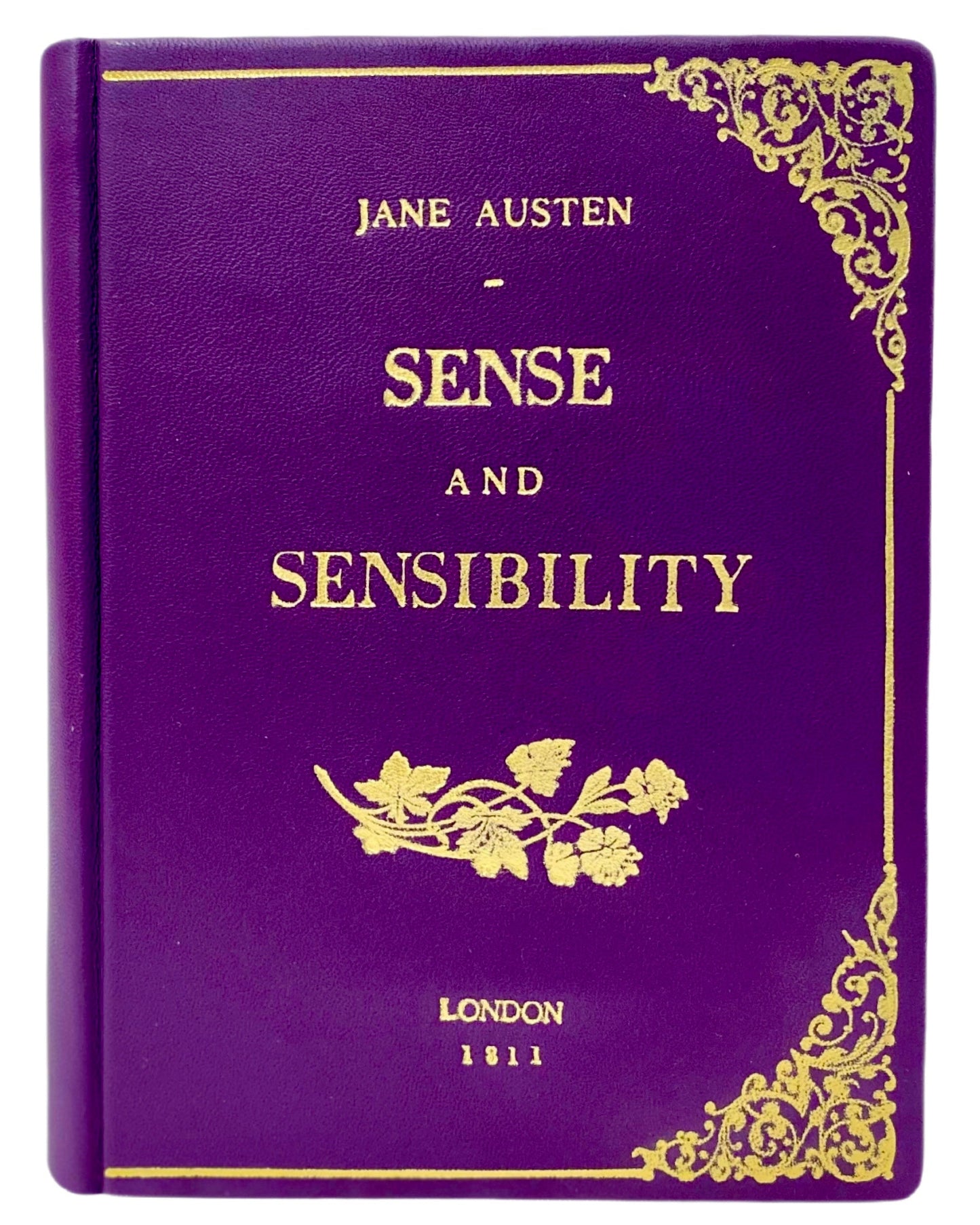 By M Design purple leather book clutch 