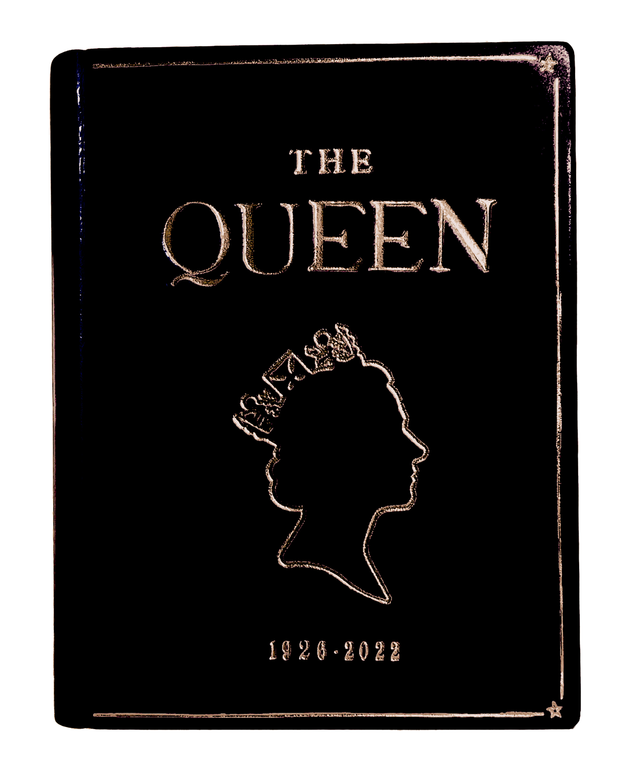 The Queen - leather Book Clutch