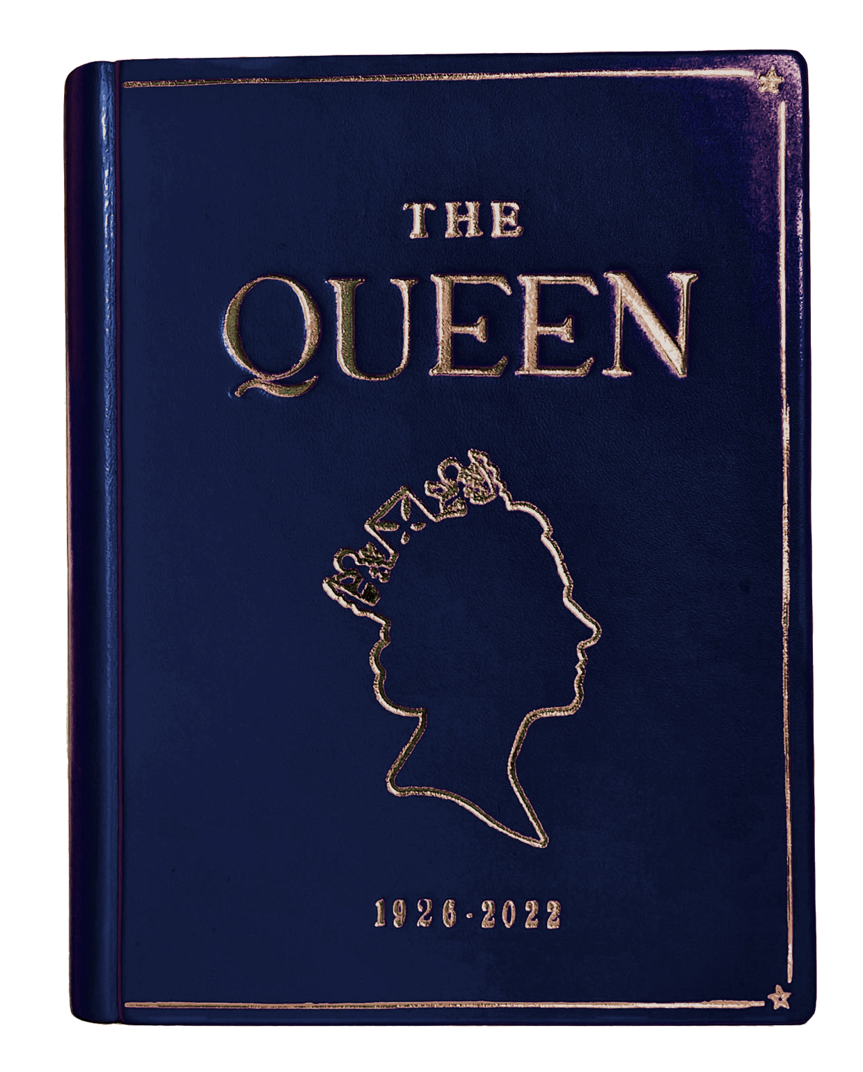 The Queen - leather Book Clutch